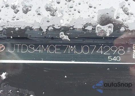 2021 Toyota Corolla Se z USA, uszkodzony, nr VIN JTDS4MCE7MJ074298